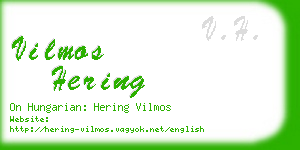 vilmos hering business card